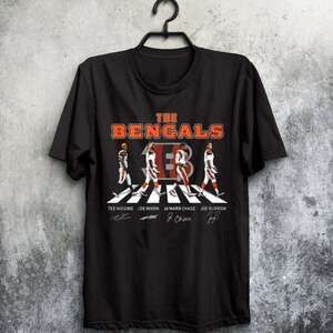 Cincinnati Bengals Abbey Road Style Graphic Unisex T-Shirt